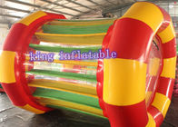 Rolo inflável engraçado colorido da água do PVC do brinquedo 1.0mm da água para jogo amusing da água
