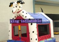 O salto comercial inflável personalizado do projeto do cão da segurança da cor abriga temático animal para crianças