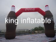 Arcos infláveis da forma da garrafa da coca-cola para o anúncio/arco inflável da entrada