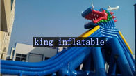 Corrediça inflável da praia da corrediça de água do dragão gigante com a associação para crianças e adultos