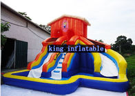 A natação impermeável inflável da casa do salto do quintal da corrediça de água das crianças desliza a associação
