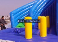 Corrediça de água inflável durável azul com o CE dos jogos do obstáculo da associação N personalizado