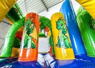 Leão-de-chácara inflável das crianças combinado/castelo de salto dragão inflável do verde