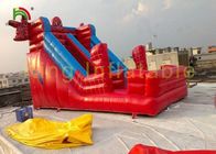 Casa seca inflável grande do salto da corrediça do homem-aranha vermelho com encerado do PVC