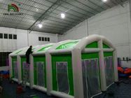 Estabelecido fácil barraca inflável gigante impermeável verde/branca do evento e desmonta