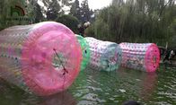Brinquedo inflável colorido da água, bola de rolo inflável da água do tamanho humano