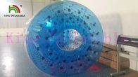Brinquedos infláveis azuis da água do projeto fantástico, bola de jogo do rolamento da água do PVC de PLATO