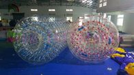 Caminhada inflável emocionante dos brinquedos da água em uma bola de rolo do PVC transparente de 1.0mm