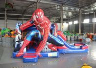 Castelo de salto Bouncy da aranha do campo de jogos das crianças com corrediça pelo PVC durável