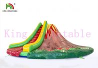 Corrediça seca inflável do PVC do vulcão redondo/corrediça da explosão para o negócio alugado
