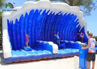 Brinquedo inflável azul/branco do mar inflável surfando simulado do PVC dos jogos 0.55mm dos esportes