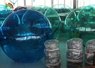 Bola de passeio da água transparente verde ou azul, bola inflável da água pelo PVC/PTU