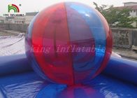 caminhada inflável da cor da listra do PVC de 1mm na bola da água em transparente