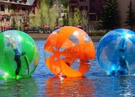Da bola inflável da água do PVC dos bens 1.0mm grandes tiras coloridos transparentes