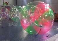O arco-íris coloriu a bola de passeio da água inflável do PVC/TPU de 1.0mm, bola de Zorb da água para crianças
