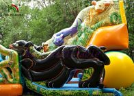 Parque de diversões combinado de múltiplos propósitos do PVC do tema do parque/selva da explosão da cor selvagem