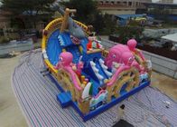 Parque combinado do mundo do oceano do campo de jogos do jogo da explosão colorido do PVC para o divertimento