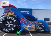 Corrediça seca do salto inflável do estilo do carro para o campo de jogos do parque de diversões