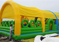 0,55 parques de diversões infláveis exteriores do castelo do leão-de-chácara de encerado do PVC