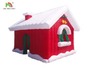 do Natal inflável da decoração do festival dos produtos da propaganda de 5*4*4 m barraca vermelha da casa