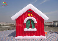 do Natal inflável da decoração do festival dos produtos da propaganda de 5*4*4 m barraca vermelha da casa