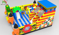 Modelo de salto inflável do robô do castelo das crianças com corrediça garantia de 2 anos