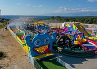 brincadeira inflável dos jogos do carnaval dos esportes do curso de 300M Long Monster Obstacle para exterior