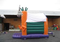 Castelo de salto inflável usado partido das crianças pequenas com cenoura e coelho 4X4M