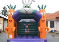 Castelo de salto inflável usado partido das crianças pequenas com cenoura e coelho 4X4M
