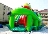 Castelo de salto da corrediça inflável do dinossauro do CE do EN 14960 das crianças