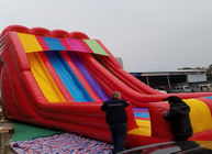 Corrediça de água inflável da grande EN14960 pista exterior do carnaval 3 para crianças