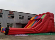 Corrediça de água inflável da grande EN14960 pista exterior do carnaval 3 para crianças