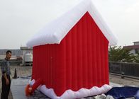 casas comerciais infláveis do salto 210D com Santa Claus Decor