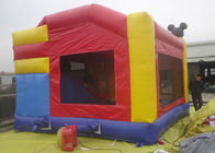 casa inflável do salto de Mickey do castelo de encerado do PVC de 0.55mm com corrediça e obstáculo