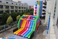 EN71 corrediça do PVC Unicorn Bouncer Inflatable Rainbow Dry de 0,55 milímetros