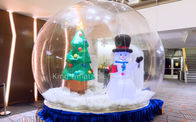 Globo inflável da neve do Natal do PVC de 0,8 milímetros para o evento exterior