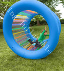 Roda de rolamento inflável colorida exterior da criança do PVC com bomba de ar