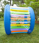 Roda de rolamento inflável colorida exterior da criança do PVC com bomba de ar