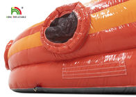 Curso de obstáculo inflável do carro de bombeiros 21ft vermelho do PVC 0.55mm para crianças