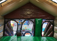 Anúncio publicitário seco de salto do leão-de-chácara do castelo da corrediça de Forest Theme Kids Inflatable Dry