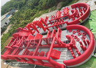 parque de diversões inflável longo das crianças do curso de obstáculo 5k de 50m
