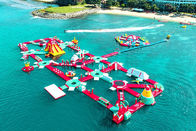 Parque inflável de flutuação da água dos jogos do esporte do mar do divertimento para crianças dos adultos