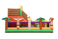 campo de jogos Bouncy inflável do castelo do PVC de 0.55mm para a impressão a cores completa alugado