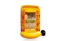 Máquina de agarramento personalizada do cubo do dinheiro do jogo do dinheiro inflável