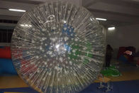 bola transparente inflável feita sob encomenda do PVC Zorb do diâmetro de 3m para esportes exteriores