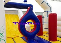 Castelo de salto inflável de encerado do PVC com corrediça para centros de entretenimento