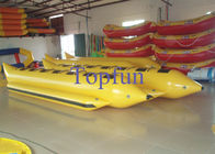 Linha dobro ou única barco inflável da forma do barco de banana/banana com o motor para transportar do córrego
