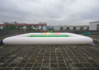 Luz - associação inflável do verde/a branca da cor 7 x 7 de m de água, piscina inflável 0,65