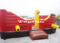 Castelo de salto inflável do projeto do corsário com Canon para o campo de jogos das crianças