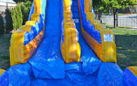 Corrediça de água inflável azul do Pvc do quintal 15x36ft com associação